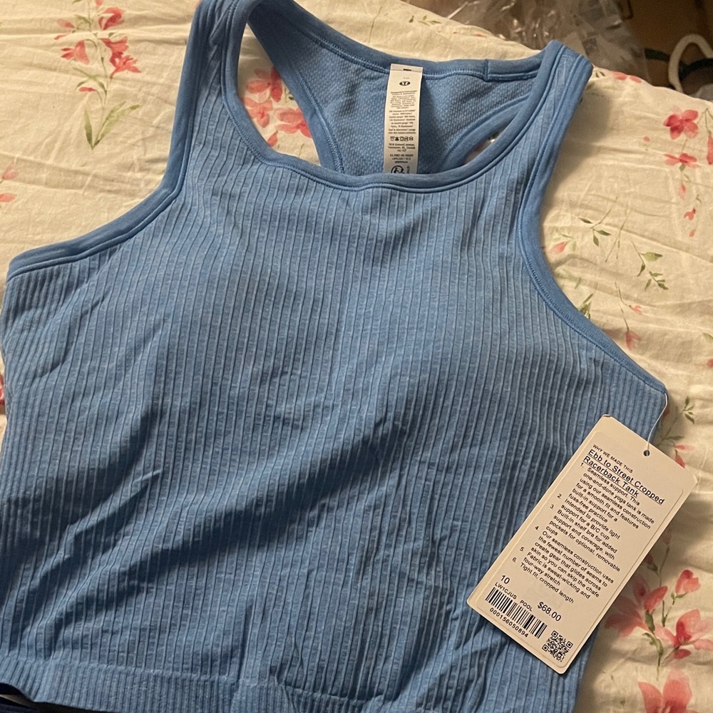 Lululemon pool blue Ribbed Tank - Picture 2 of 2